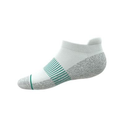 The Cloud 9 | White Stay Weird Heel Hammock™ Ankle Socks - MENLL