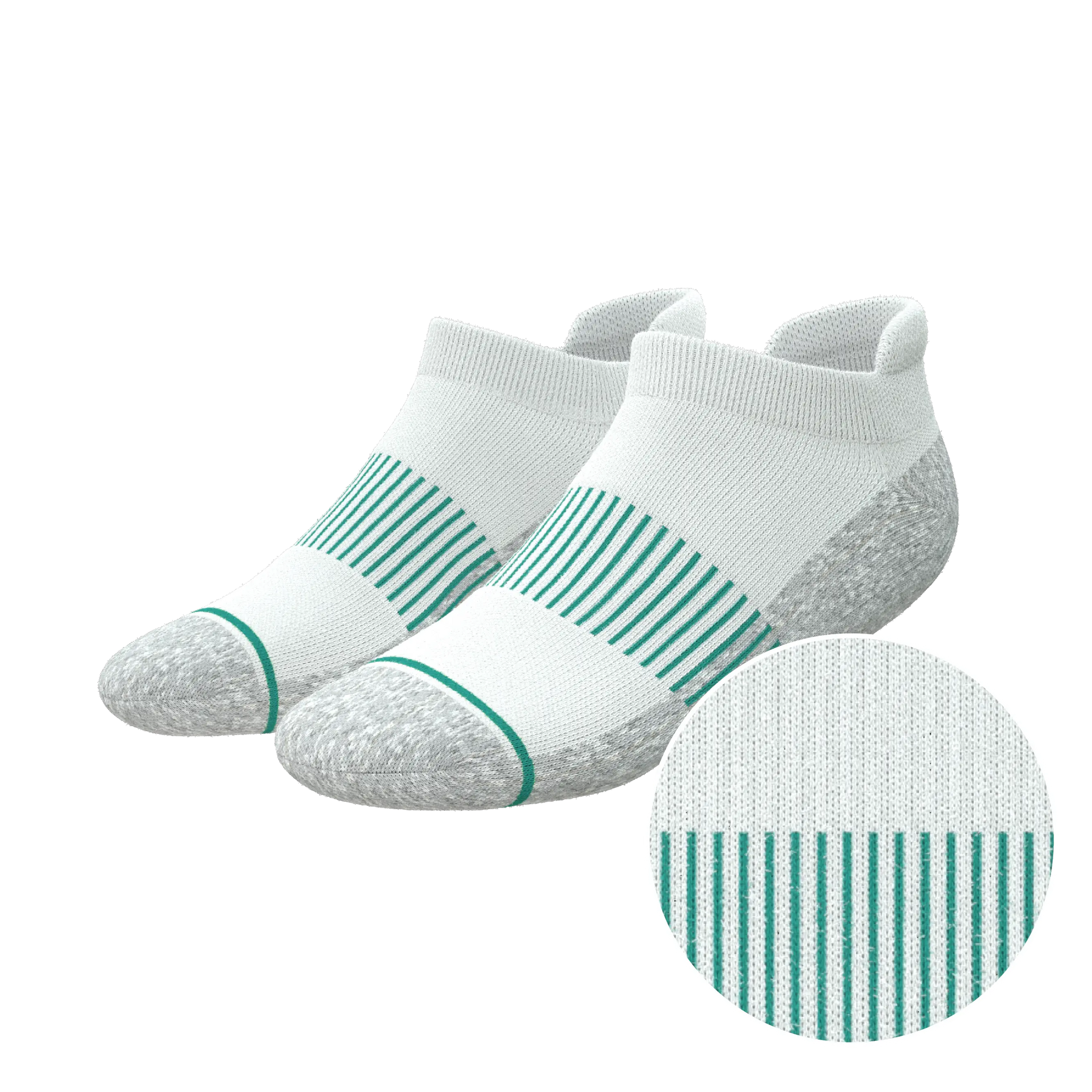The Cloud 9 | White Stay Weird Heel Hammock™ Ankle Socks - MENLL