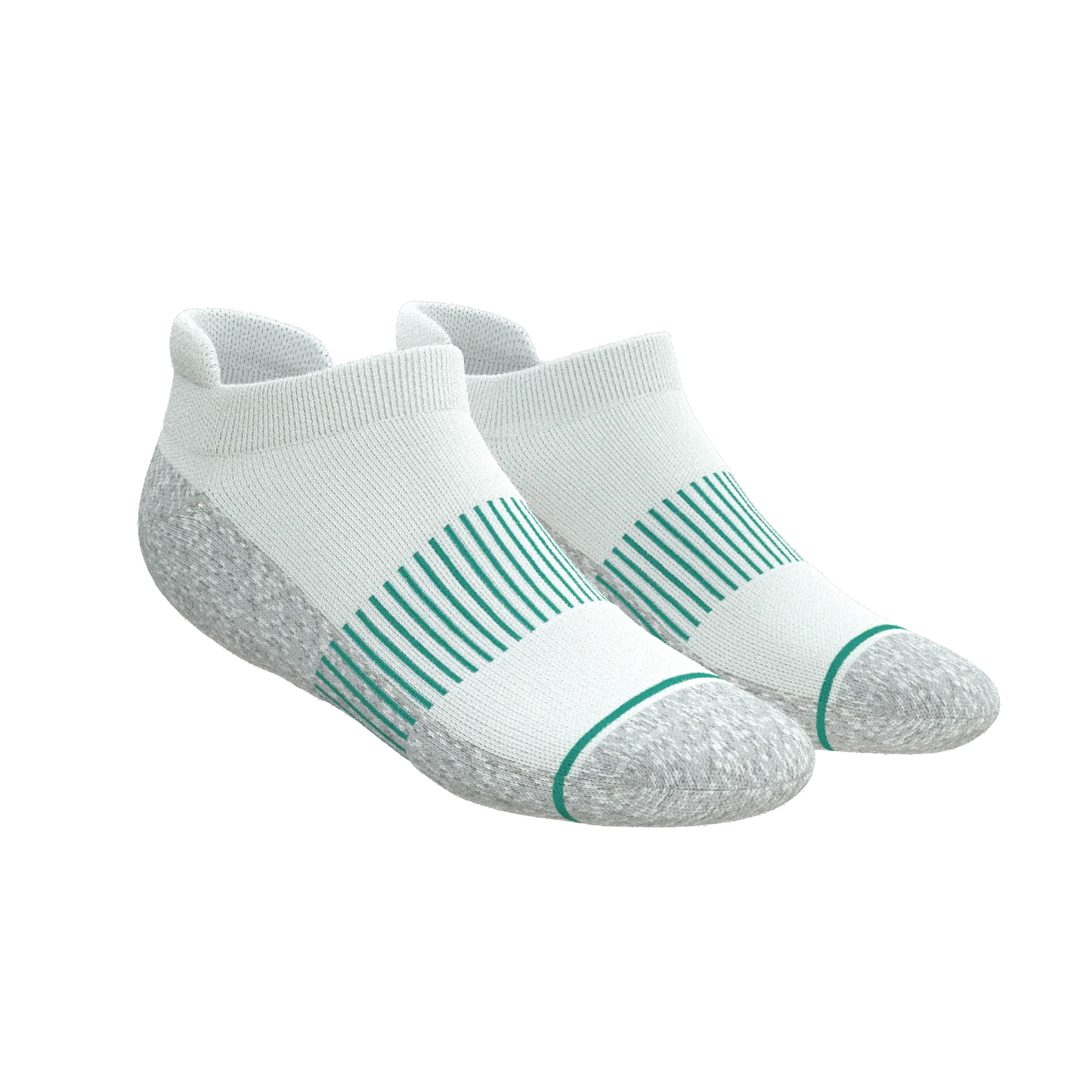 The Cloud 9 | White Stay Weird Heel Hammock™ Ankle Socks - MENLL