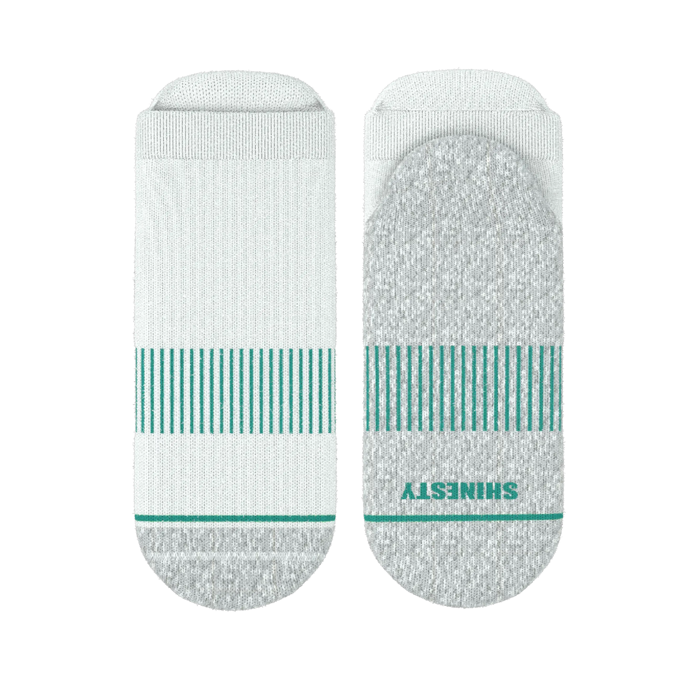 The Cloud 9 | White Stay Weird Heel Hammock™ Ankle Socks - MENLL