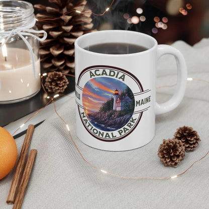 Acadia National Park Accent Mug (2 Sizes, 5 Colors)