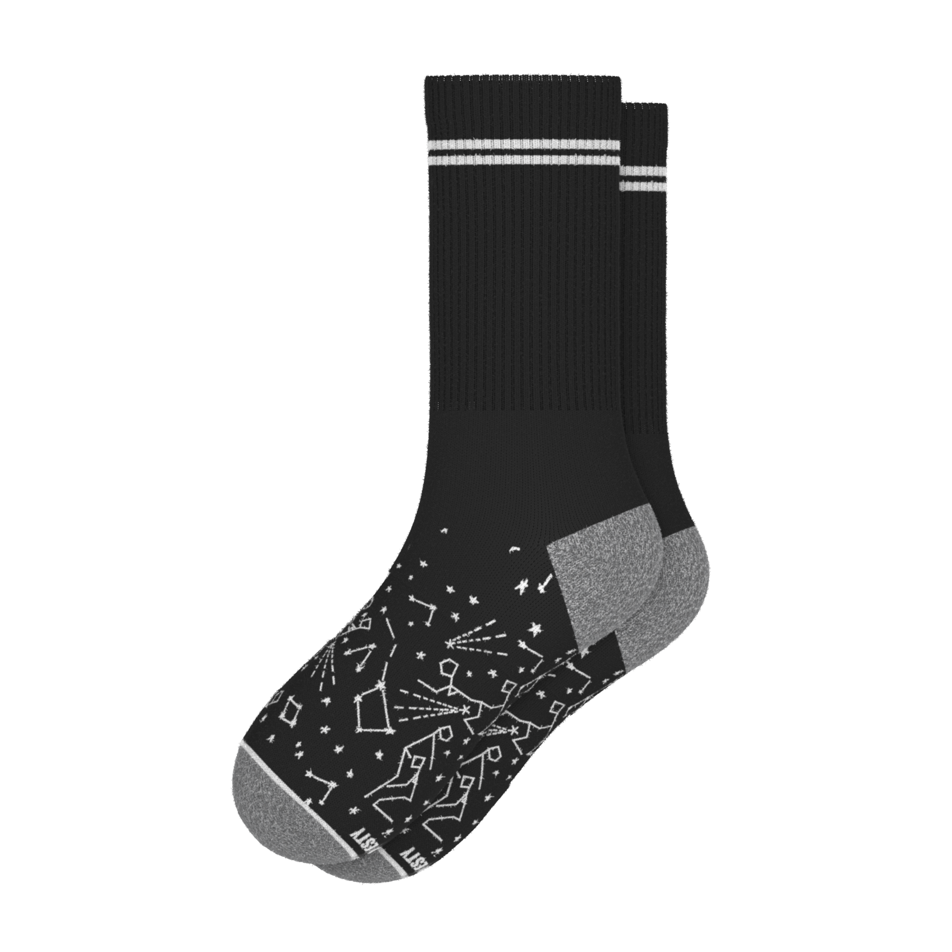 Shinesty The Big Bang | Constellation Heel Hammock™ Crew Socks - Front View
