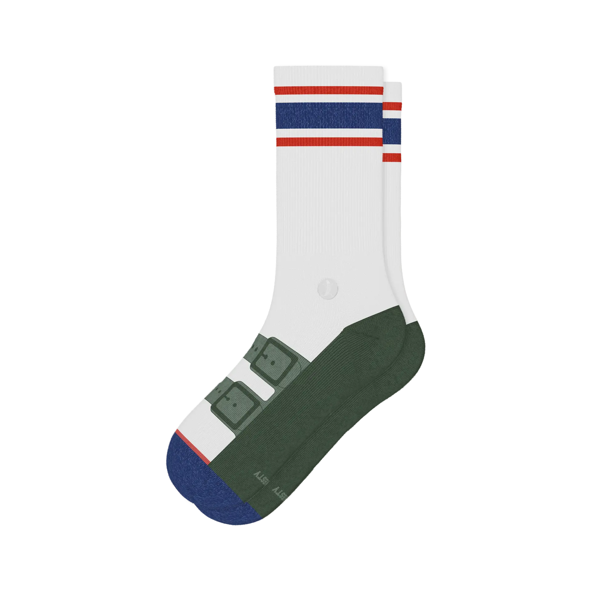 The Granola | Strap Sandal Heel Hammock™ Crew Socks - MENLL