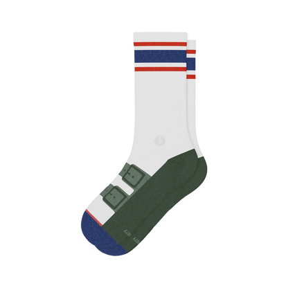 The Granola | Strap Sandal Heel Hammock™ Crew Socks - MENLL