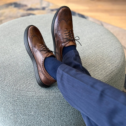 Men's Don Giovanni Wingtips - Brown by MOCALMO