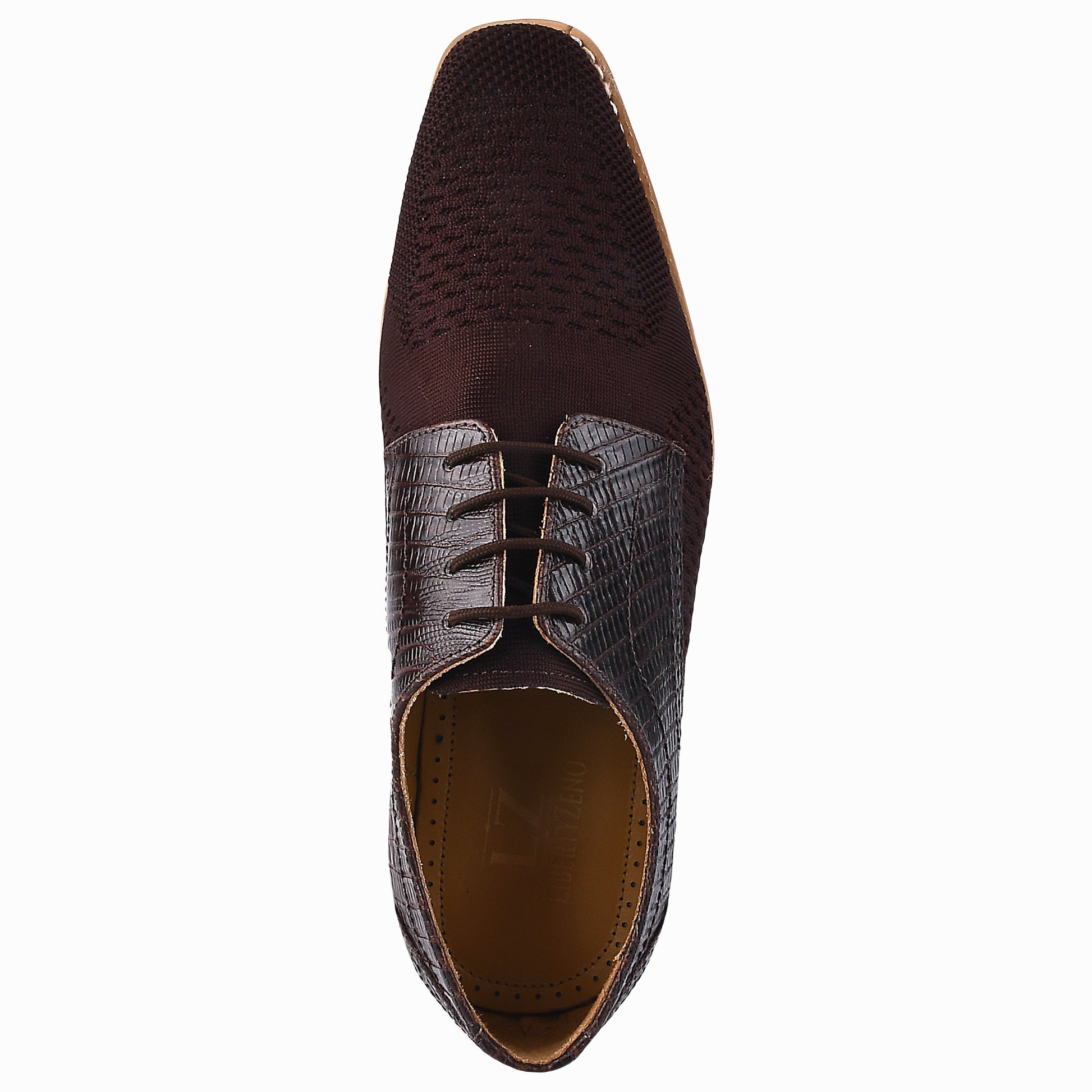 Accessories - Gutta Lizard Print Leather Textile Casual Sneakers LIBERTYZENO