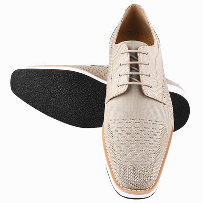 Accessories - Gutta Lizard Print Leather Textile Casual Sneakers LIBERTYZENO