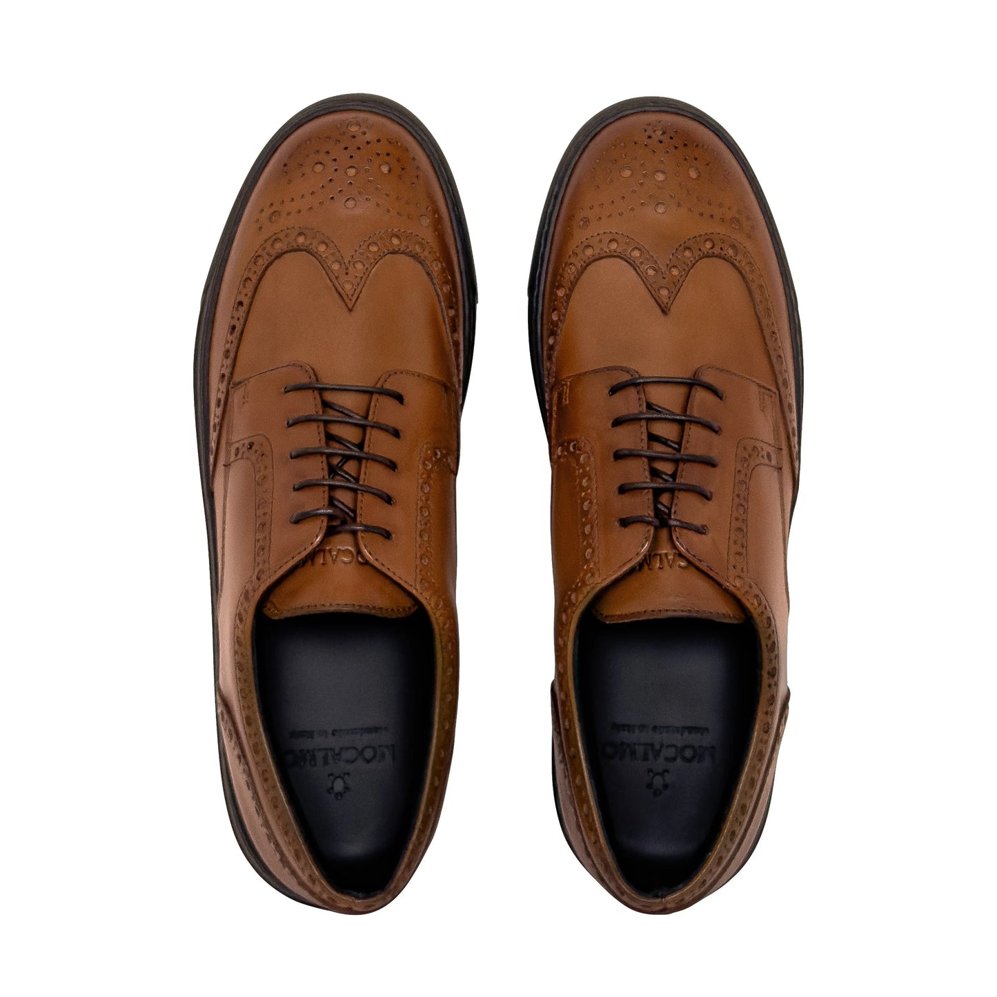 Men's Don Giovanni Wingtips - Cognac by MOCALMO