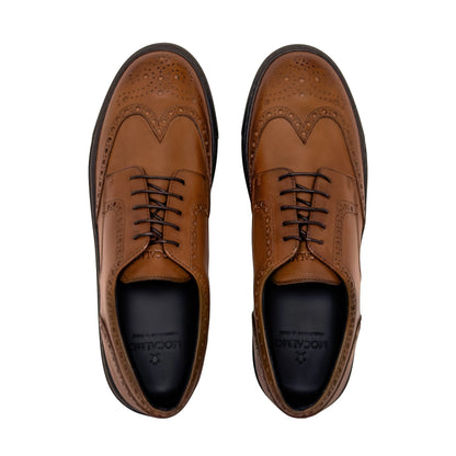 Men's Don Giovanni Wingtips - Cognac by MOCALMO