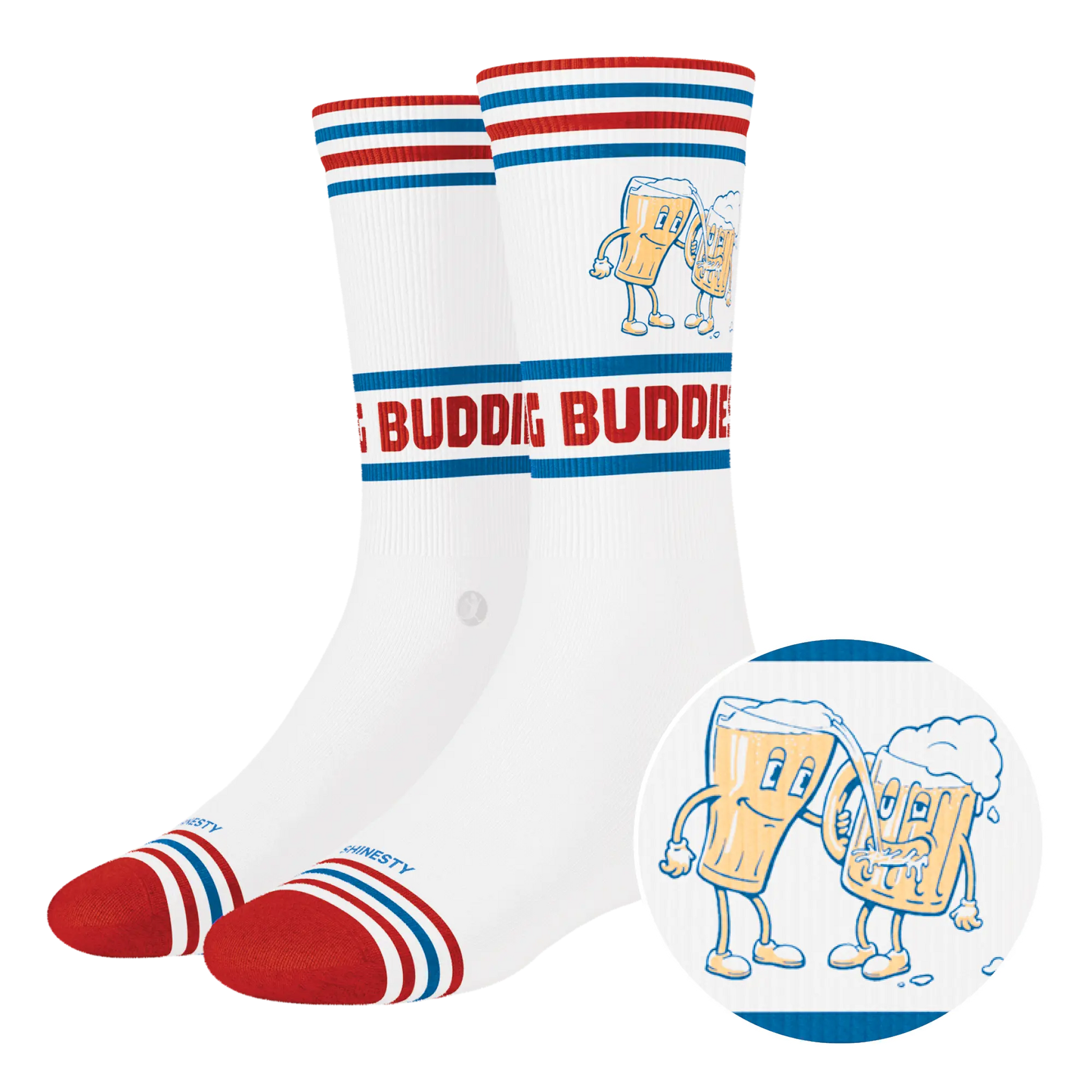 The Drinking Buddies | Beer Heel Hammock™ Crew Socks Shinesty