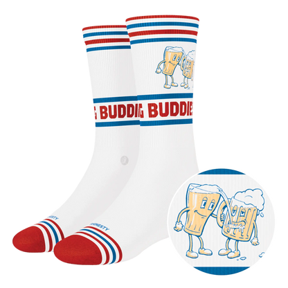 The Drinking Buddies | Beer Heel Hammock™ Crew Socks Shinesty