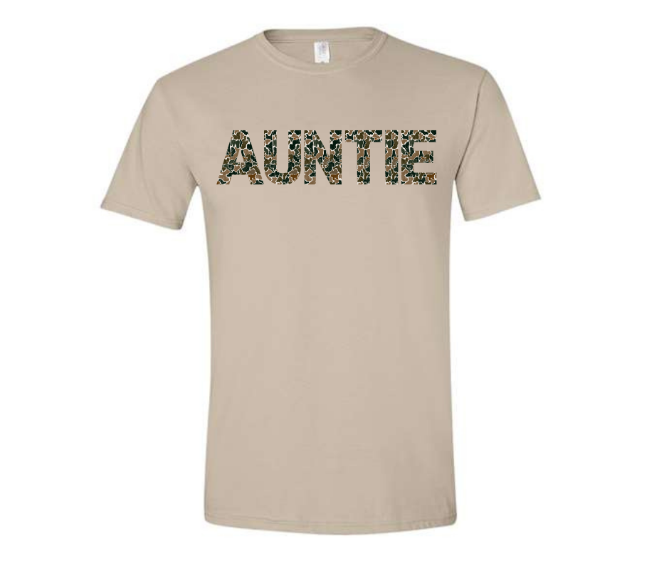 Auntie Tee - Retro Camo County Line Company