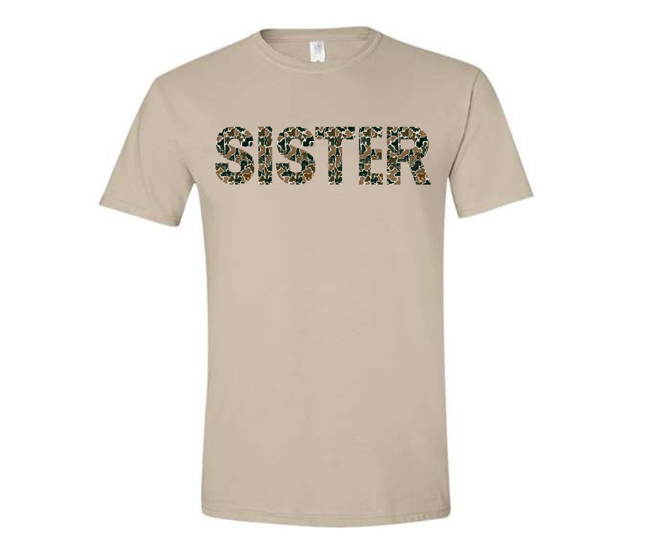 Sister Tee - Retro Camo County Line Company