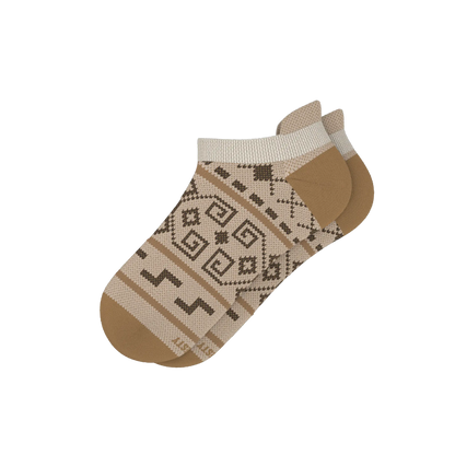 The Dude Abides | Aztec Sweater Heel Hammock™ Ankle Socks - MENLL