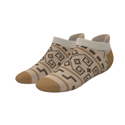 The Dude Abides | Aztec Sweater Heel Hammock™ Ankle Socks - MENLL