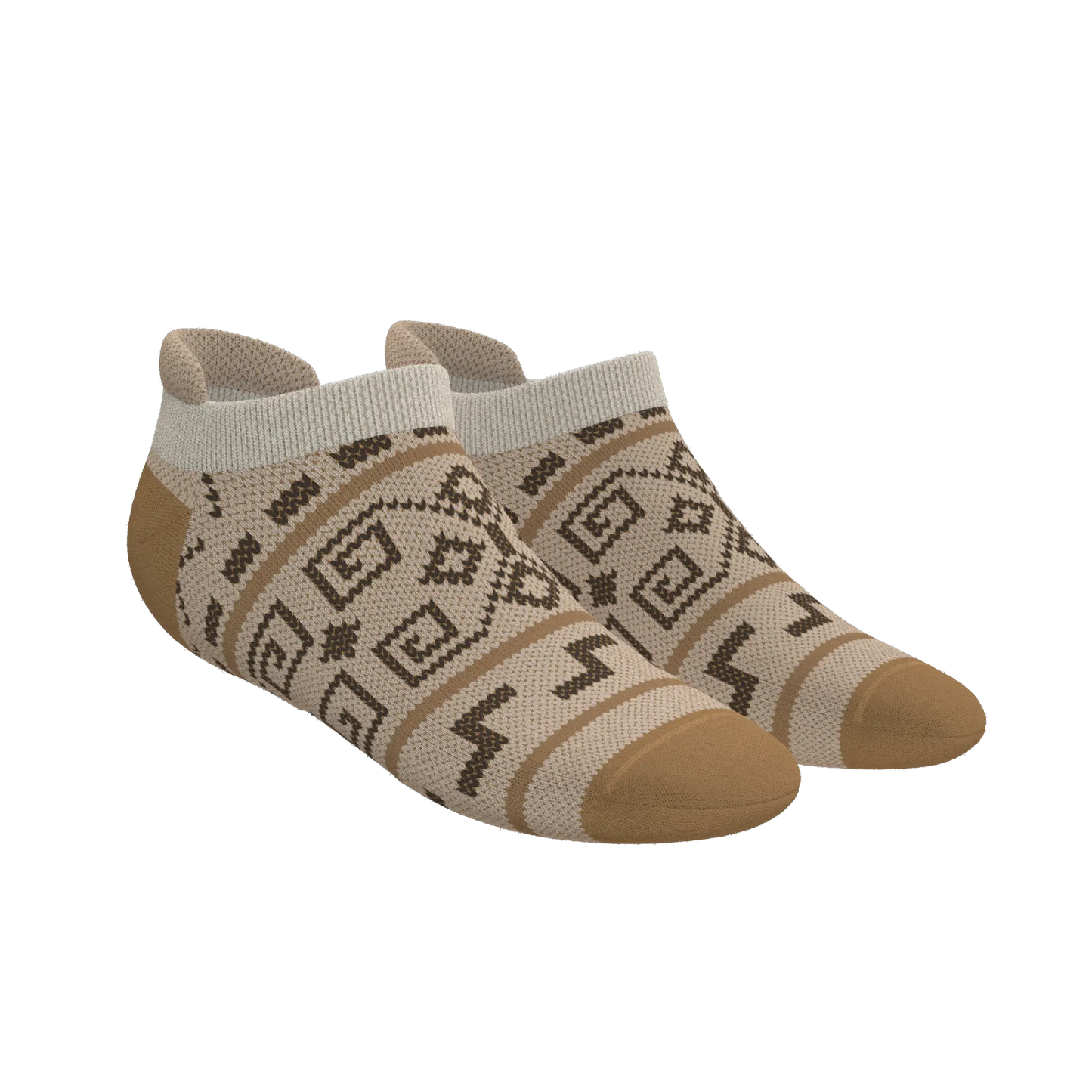 The Dude Abides | Aztec Sweater Heel Hammock™ Ankle Socks - MENLL