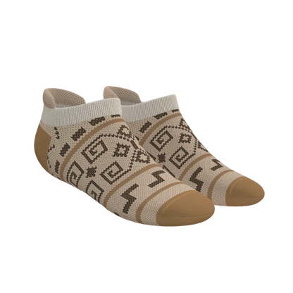 The Dude Abides | Aztec Sweater Heel Hammock™ Ankle Socks - MENLL