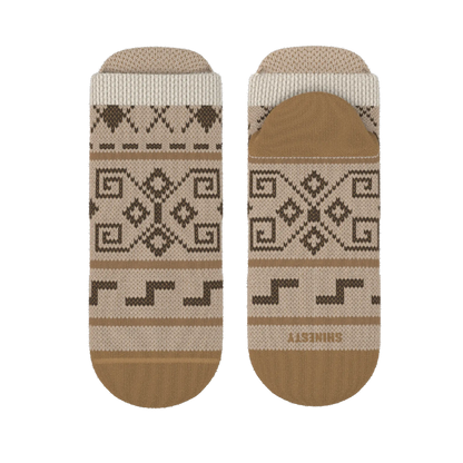 The Dude Abides | Aztec Sweater Heel Hammock™ Ankle Socks - MENLL