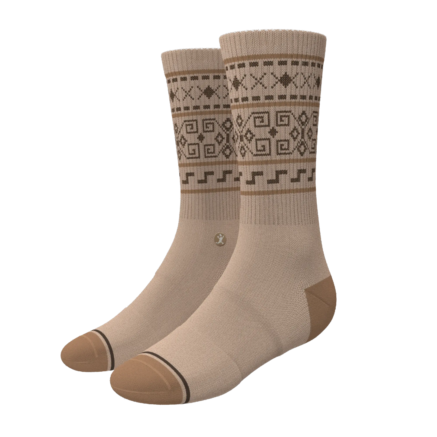 The Dude Abides | Aztec Sweater Heel Hammock™ Crew Socks - MENLL