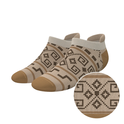 The Dude Abides | Aztec Sweater Heel Hammock™ Ankle Socks - MENLL