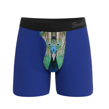 The Fancy Feather | Peacock Ball Hammock® Pouch Underwear With Fly Shinesty