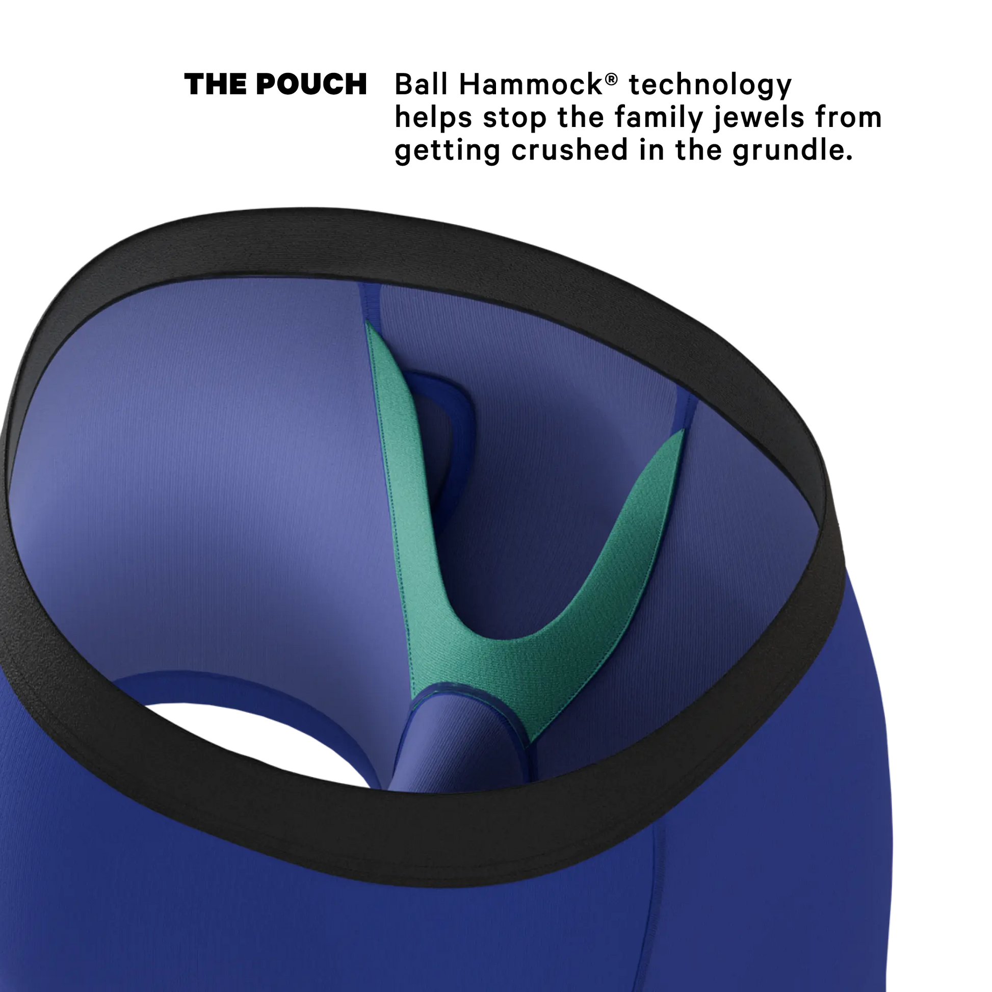 The Fancy Feather | Peacock Ball Hammock® Pouch Underwear With Fly Shinesty