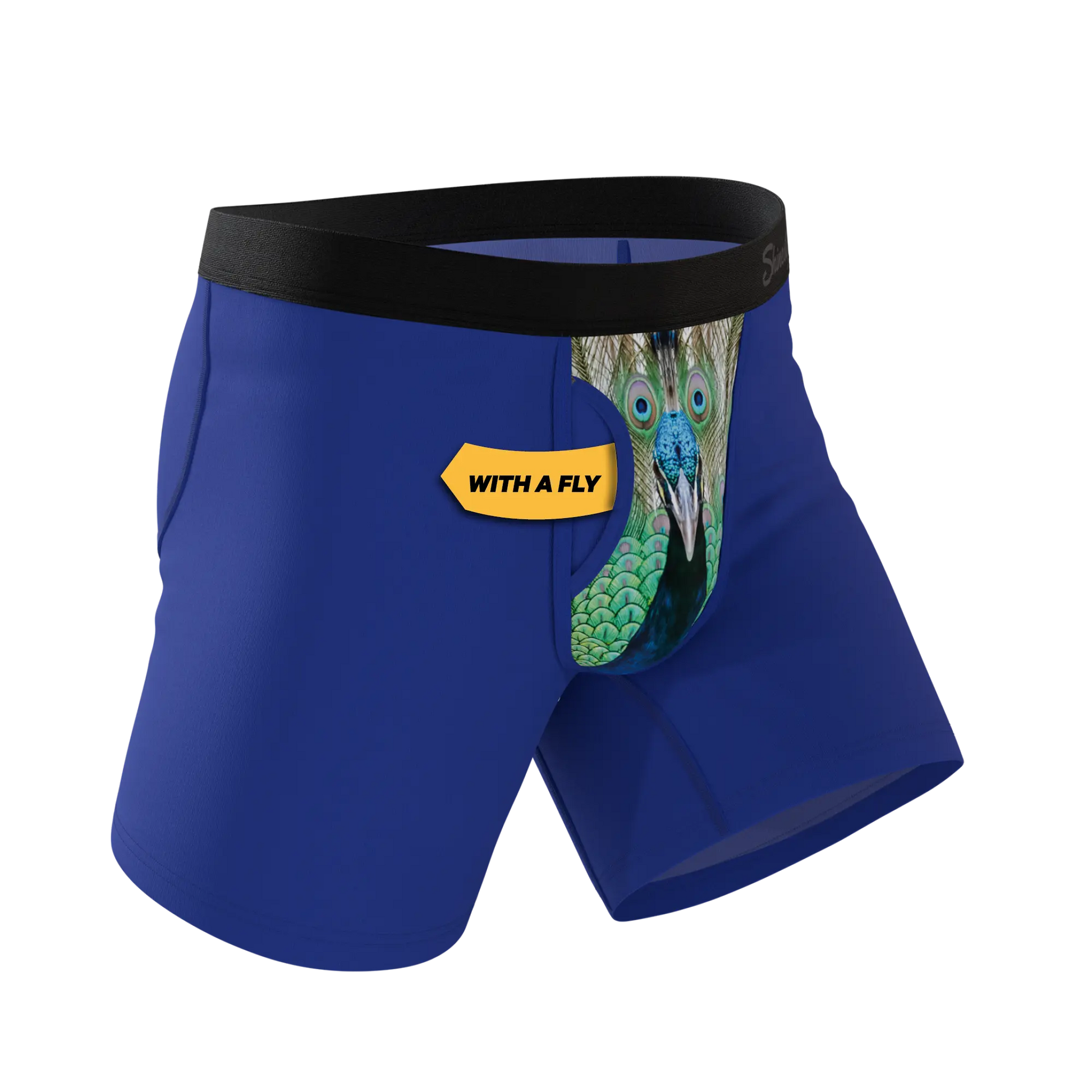 The Fancy Feather | Peacock Ball Hammock® Pouch Underwear With Fly Shinesty