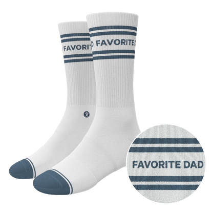The Favorite Dad | Father's Day Heel Hammock™ Crew Socks Shinesty