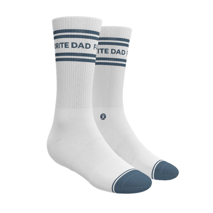 The Favorite Dad | Father's Day Heel Hammock™ Crew Socks Shinesty