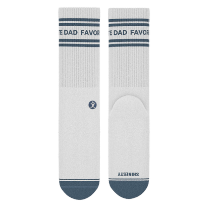 The Favorite Dad | Father's Day Heel Hammock™ Crew Socks Shinesty