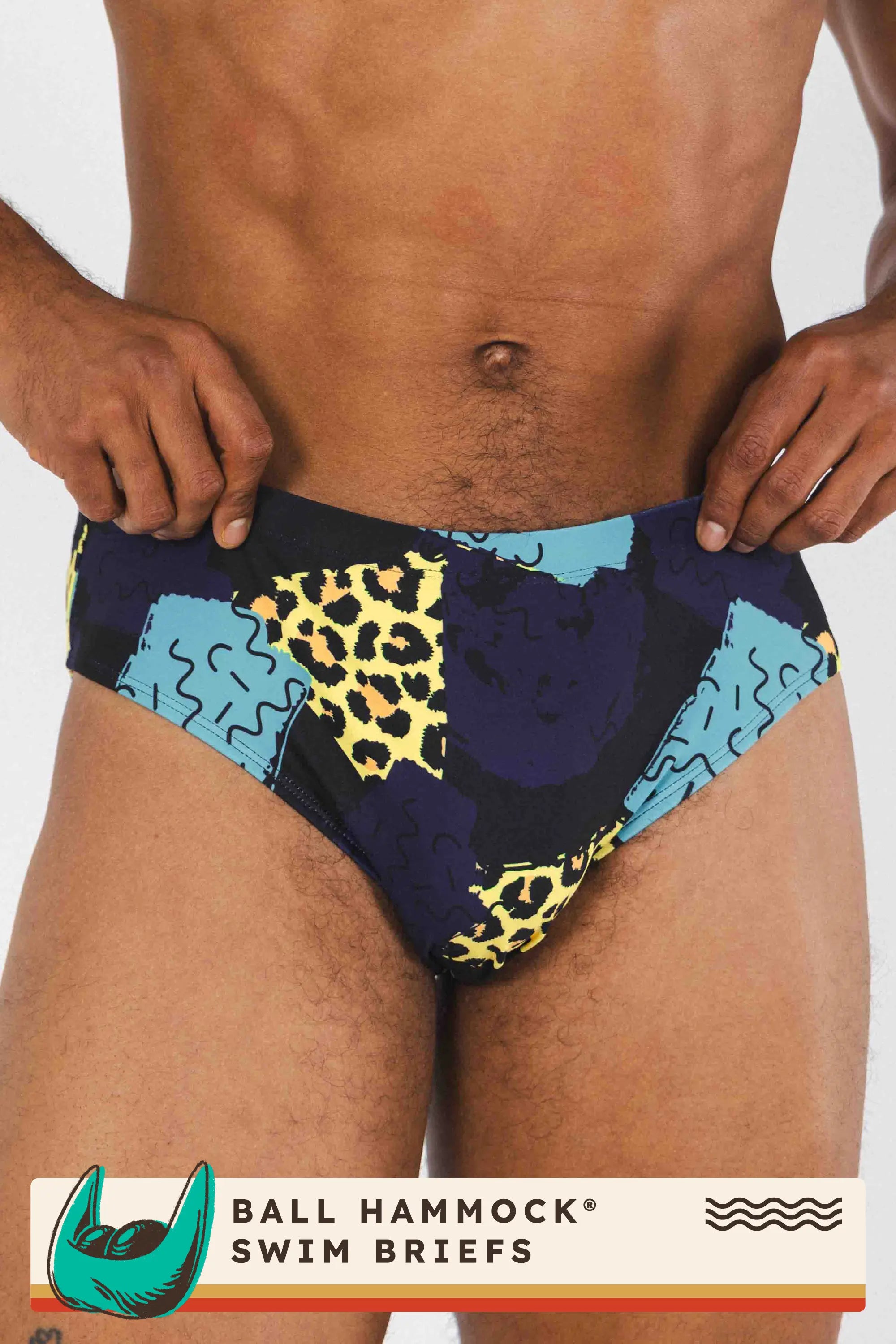 The Panty Dropper | Cheetah Ball Hammock® Pouch Swim Brief - MENLL
