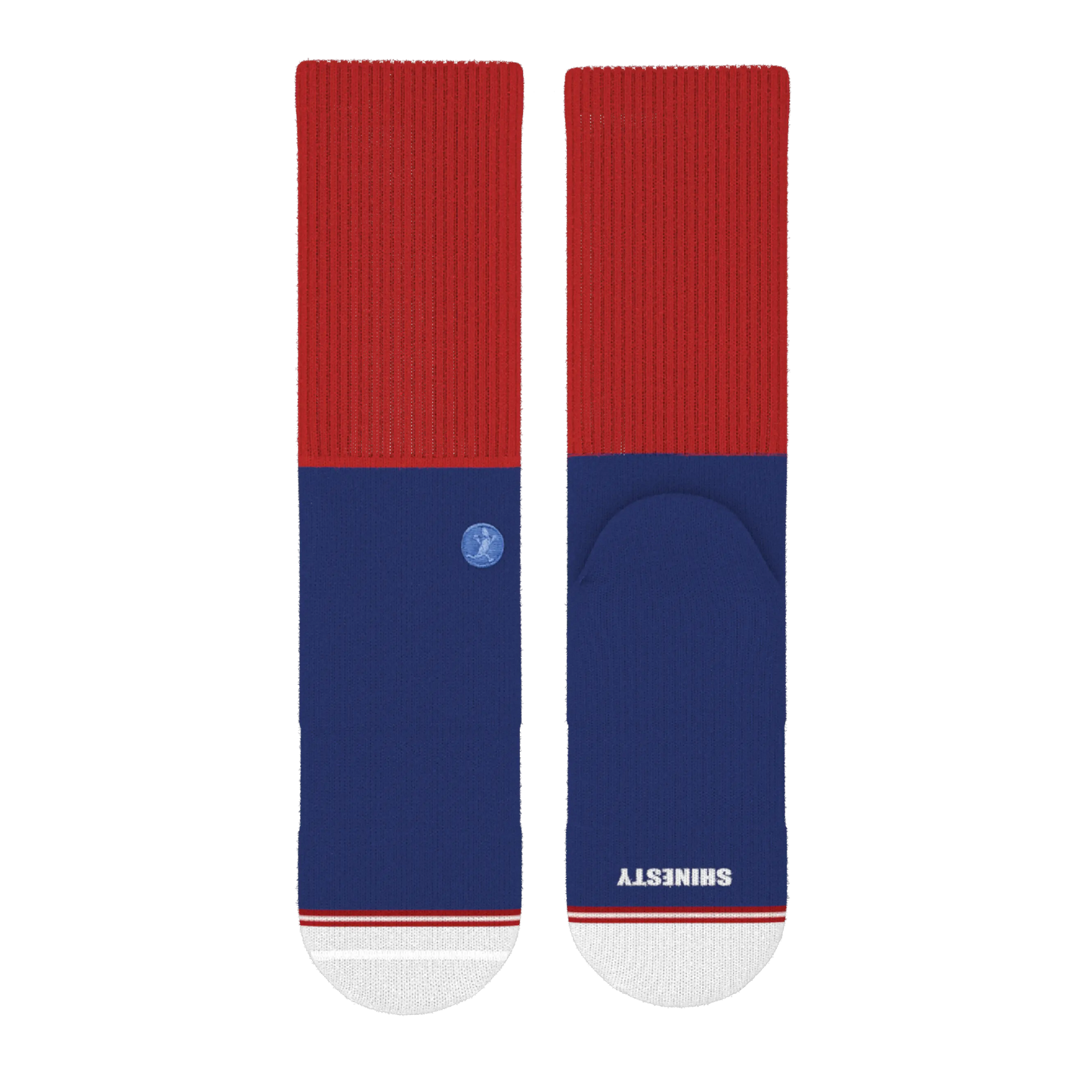 The Fourth | Patriotic Red and Blue Heel Hammock™ Crew Socks - MENLL