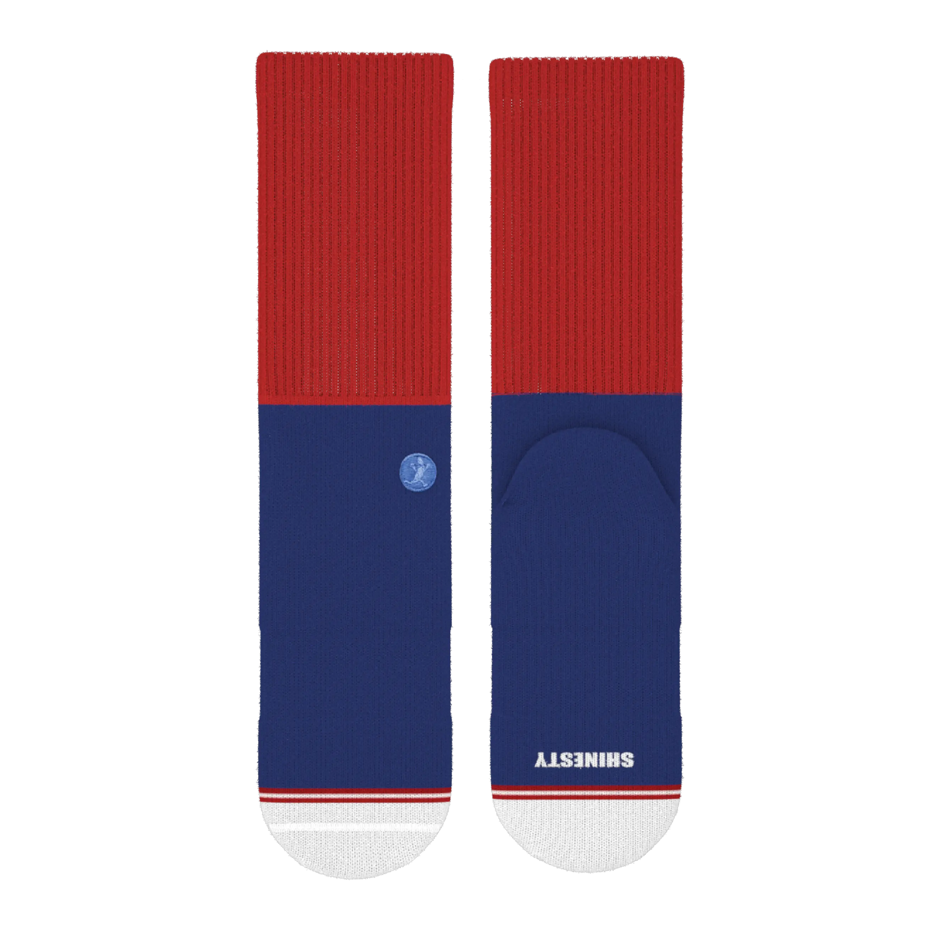 The Fourth | Patriotic Red and Blue Heel Hammock™ Crew Socks - MENLL