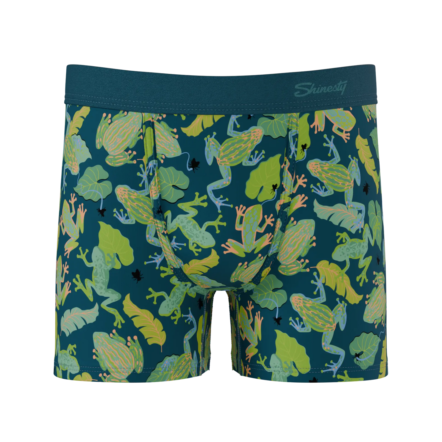The Frog House | Tropical Frogs Boy's Boxer Briefs Shinesty