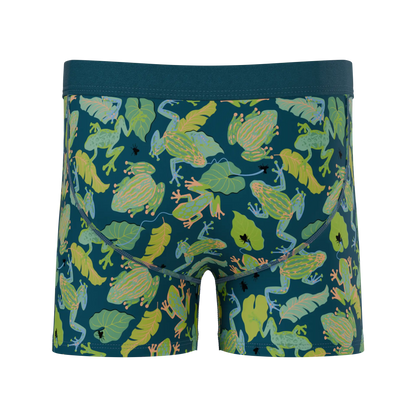 The Frog House | Tropical Frogs Boy's Boxer Briefs Shinesty