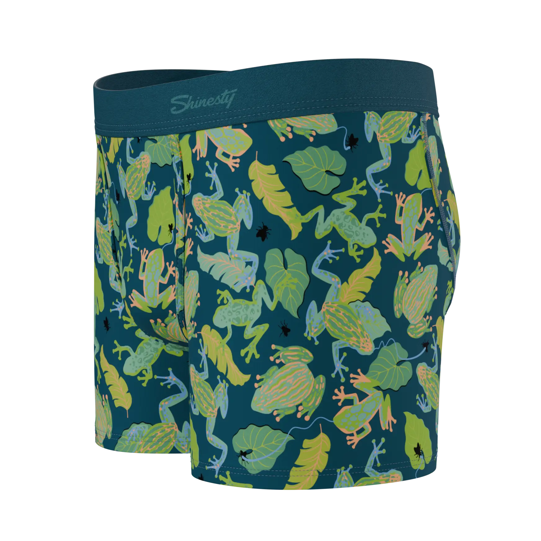 The Frog House | Tropical Frogs Boy's Boxer Briefs Shinesty