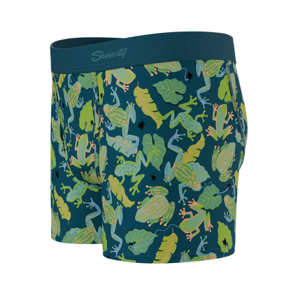 The Frog House | Tropical Frogs Boy's Boxer Briefs Shinesty