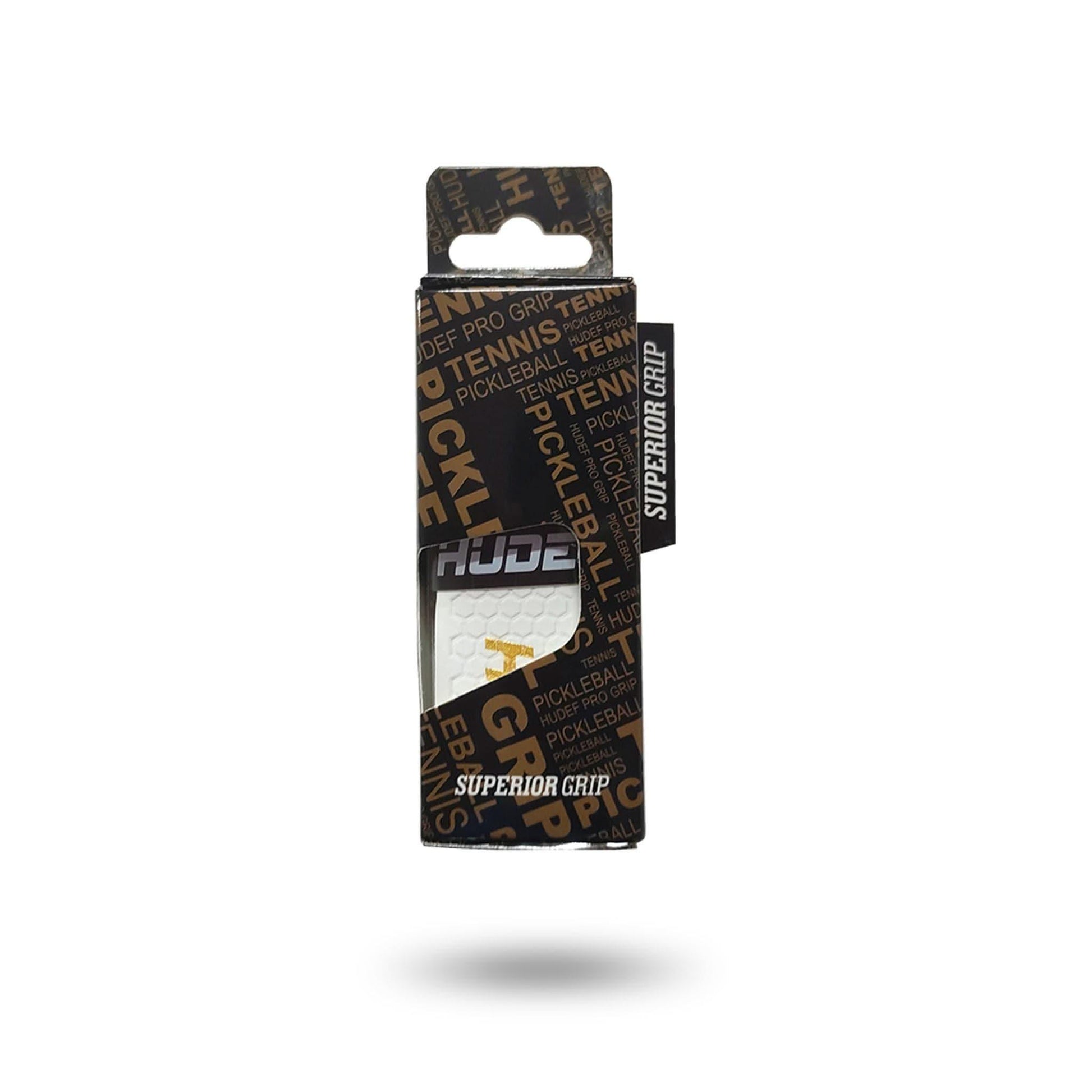 HUDEF Hexagon Textured Grip with high-quality PU in fashionable packaging.