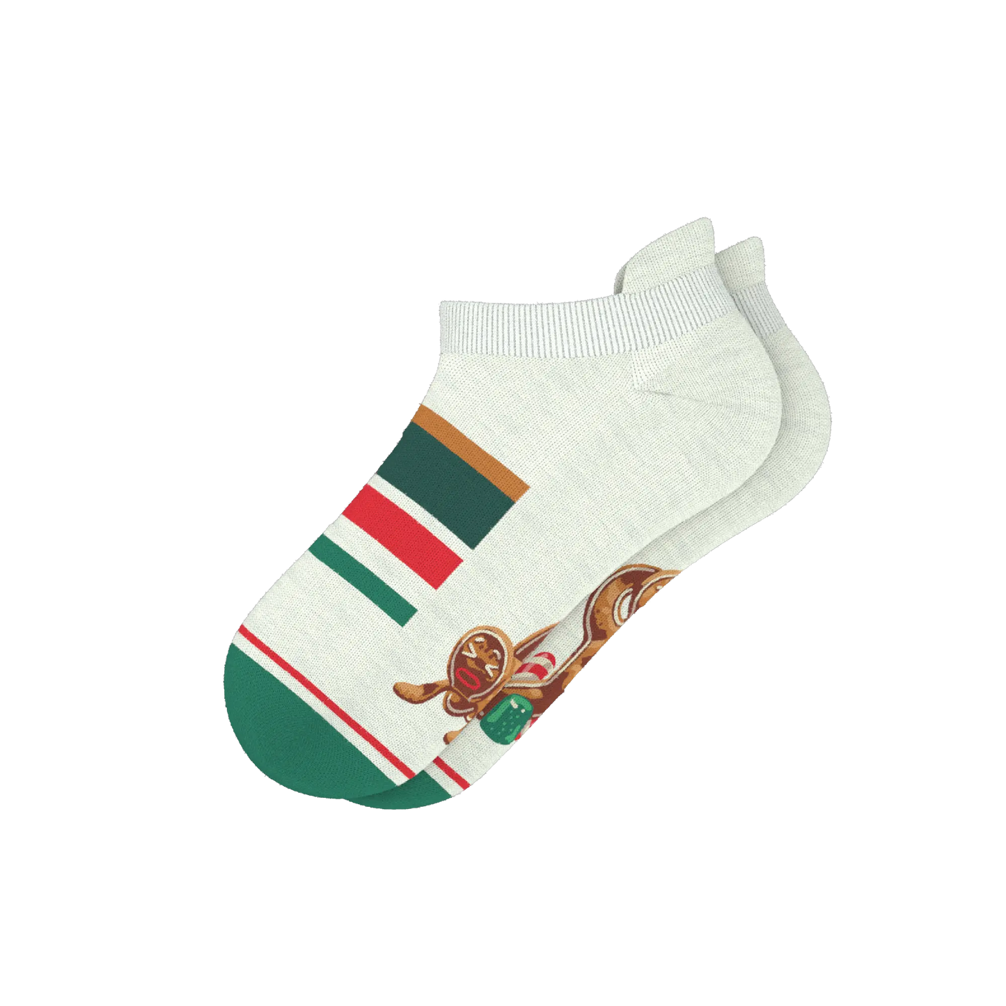 The Ginger Rail | Gingerbread Heel Hammock™ Ankle Socks - MENLL