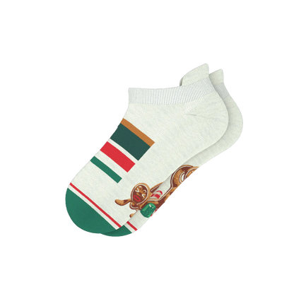 The Ginger Rail | Gingerbread Heel Hammock™ Ankle Socks - MENLL