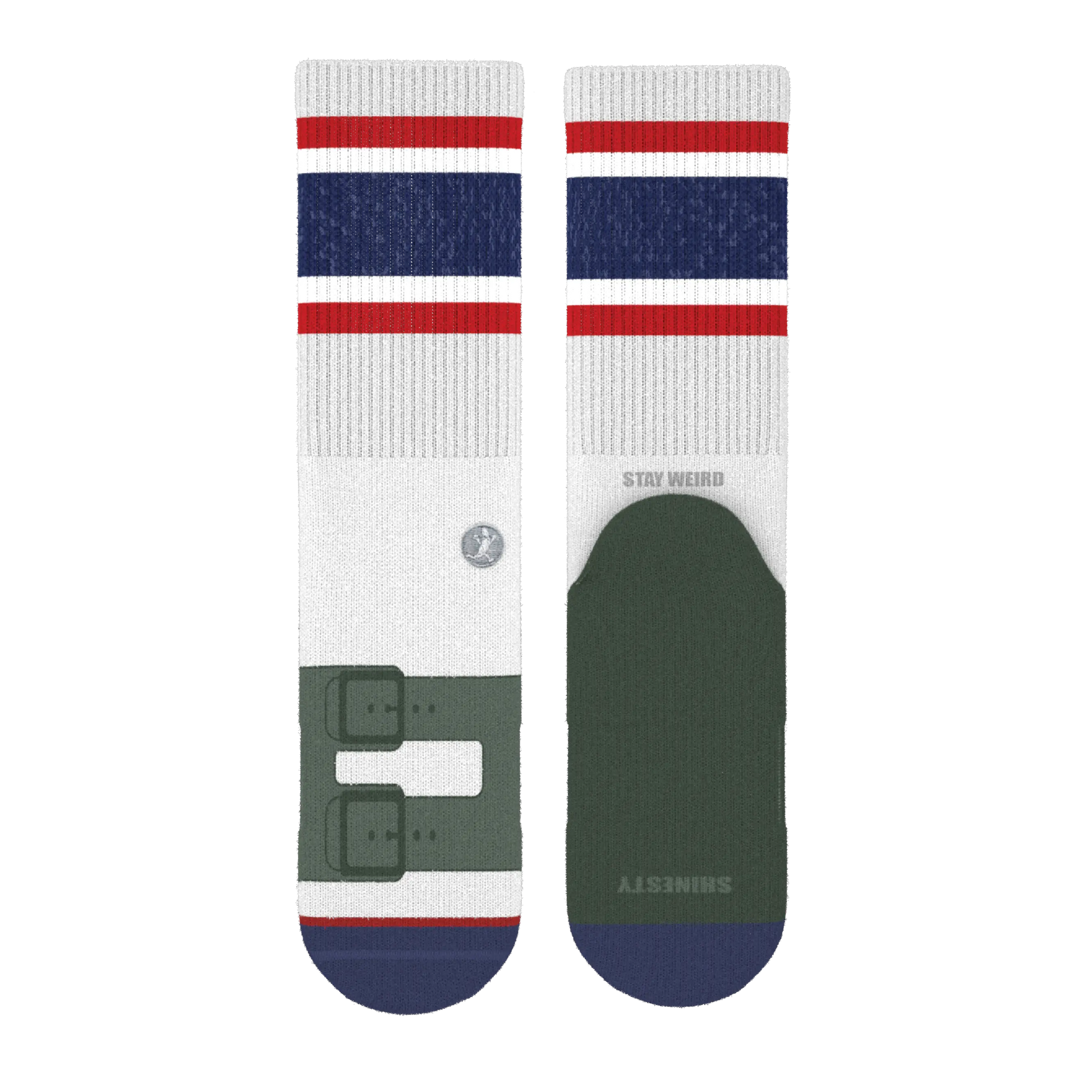 The Granola | Strap Sandal Heel Hammock™ Crew Socks - MENLL