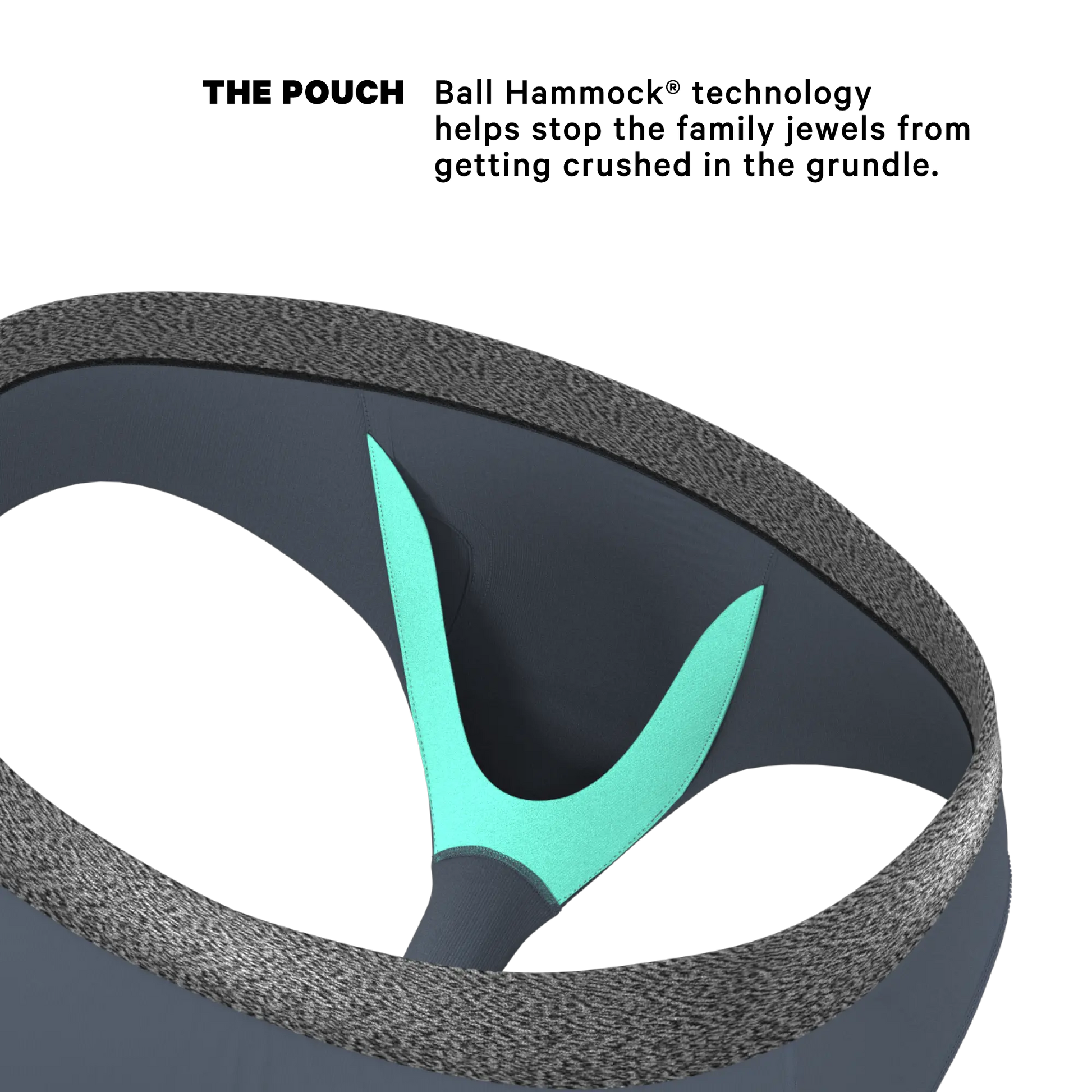 The Graphite | Tonal Grey Ball Hammock® Pouch Underwear Briefs Shinesty