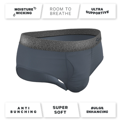 The Graphite | Tonal Grey Ball Hammock® Pouch Underwear Briefs Shinesty