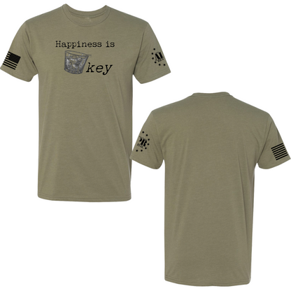 T-Shirts - Happiness is Whiskey American Patriot Revival