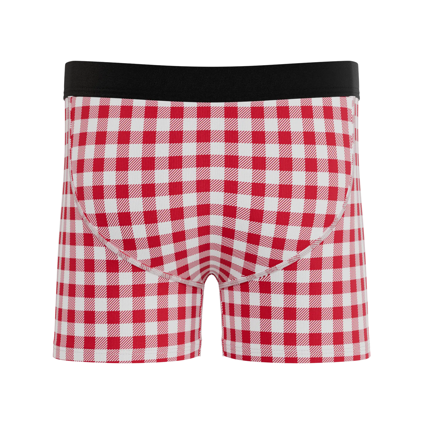 The Hot Diggity | Red Gingham Boy's Boxer Briefs Shinesty