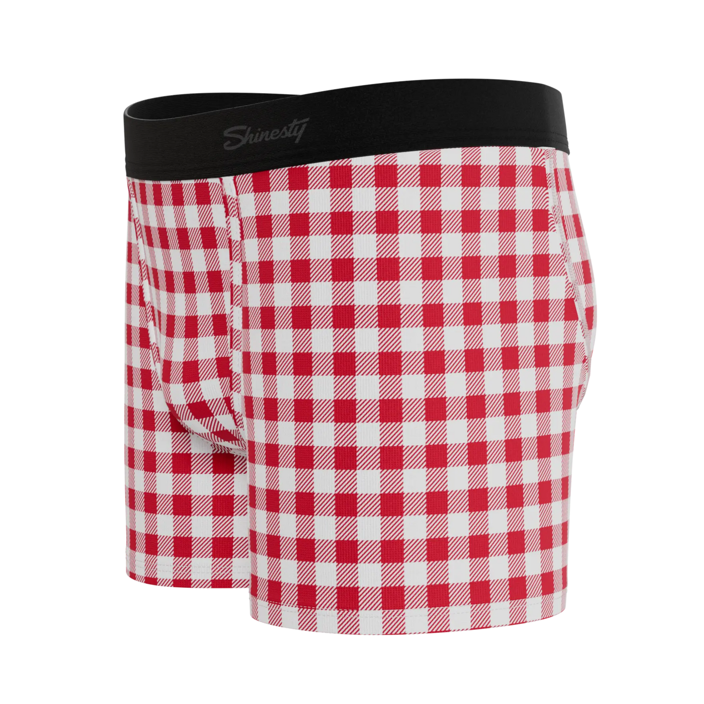 The Hot Diggity | Red Gingham Boy's Boxer Briefs Shinesty