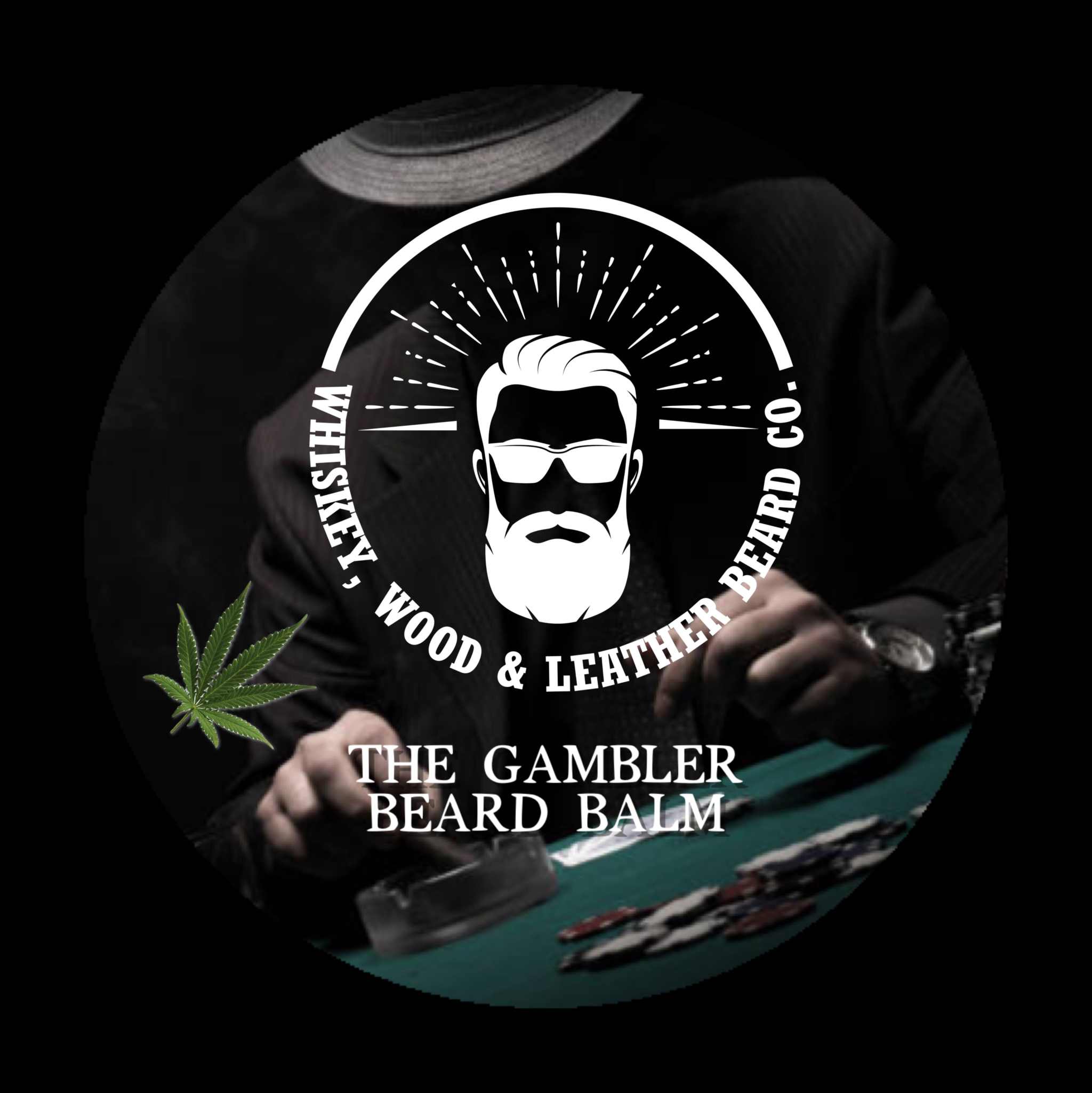 The Gambler Beard Balm with sophisticated fragrance of tobacco, leather, and musk.