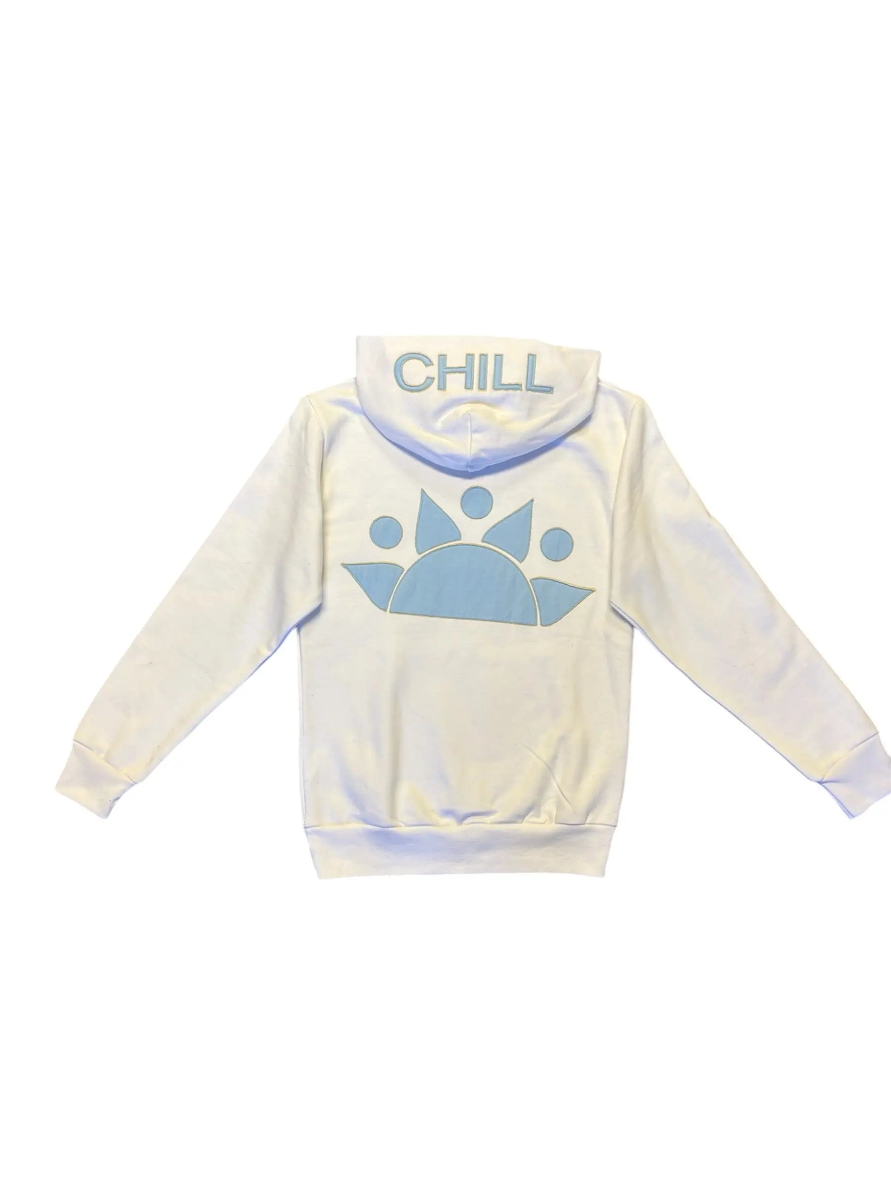 Zen Zip Serenity Applique-White/Hydrangea chill life style