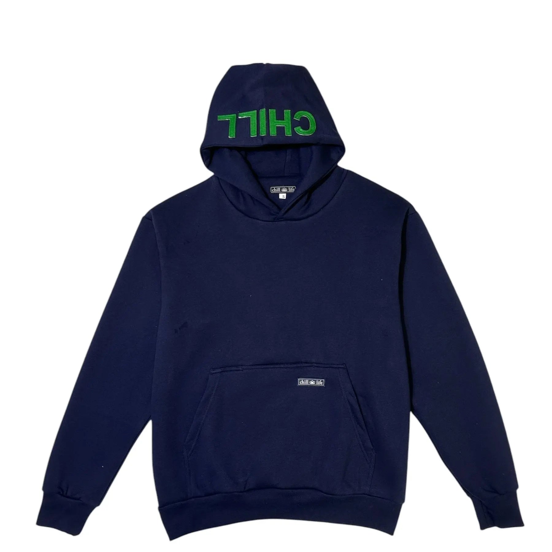 zen zip serenity applique-classic navy/kelly green chill life style