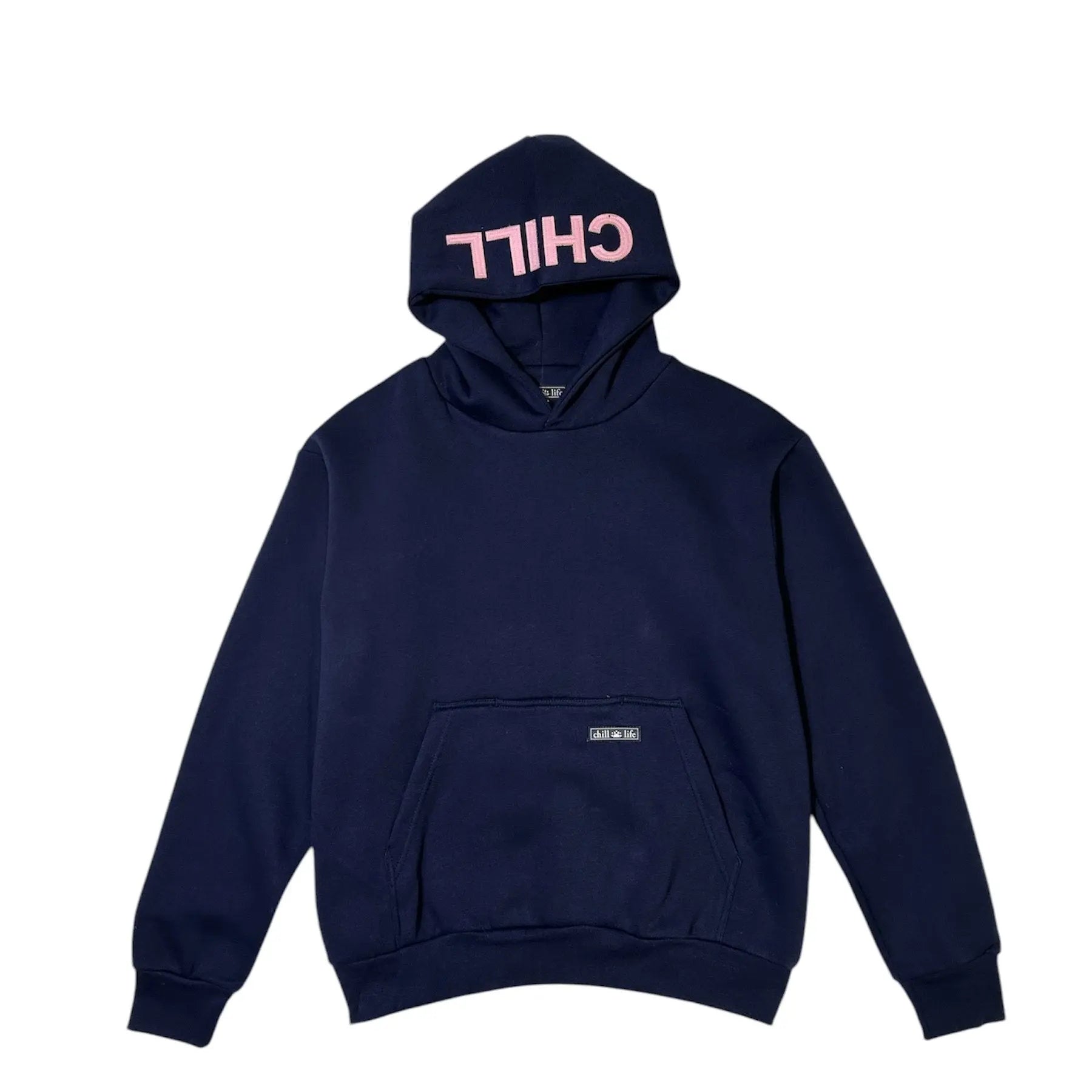 zen zip serenity applique-classic navy/bubblegum pink chill life style